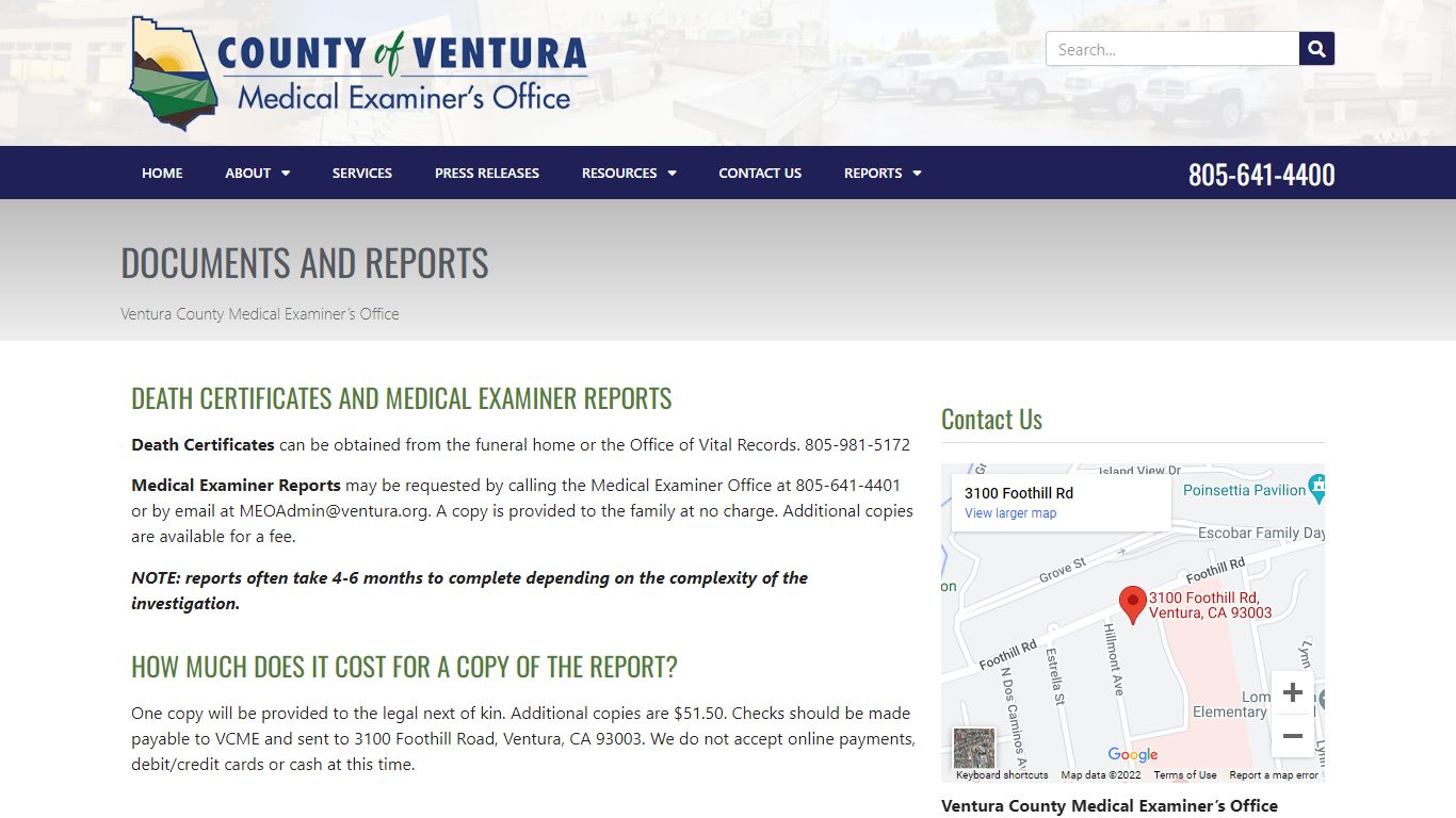 Documents and Reports - Ventura County, California